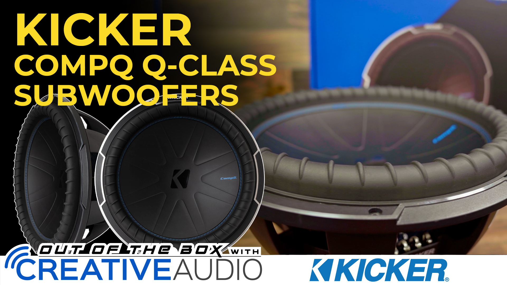 Kicker CompQ CWQ12インチ サブウーファー Kicker 12